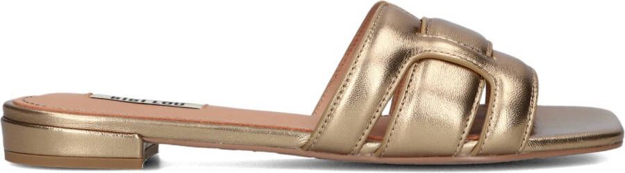 BIBI LOU Slippers Dames 760z10vk Maat: 40 Materiaal: Leer Kleur: Goud