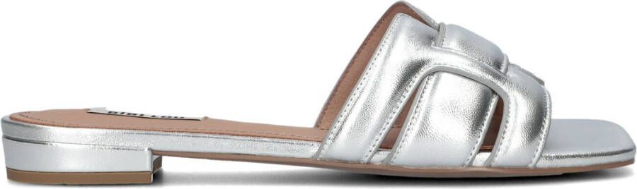 BIBI LOU Slippers Dames 760z10vk Maat: 40 Materiaal: Leer Kleur: Zilver