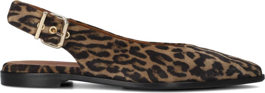 BILLI BI Slingbacks Dames A8301 Maat: 41 Materiaal: Suède Kleur: Bruin