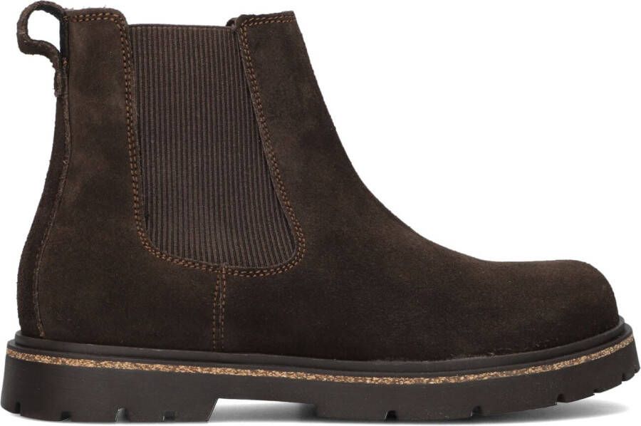 BIRKENSTOCK Chelsea Boots Heren Highwood Slip On Men Maat: 41 Materiaal: Suède Kleur: Bruin