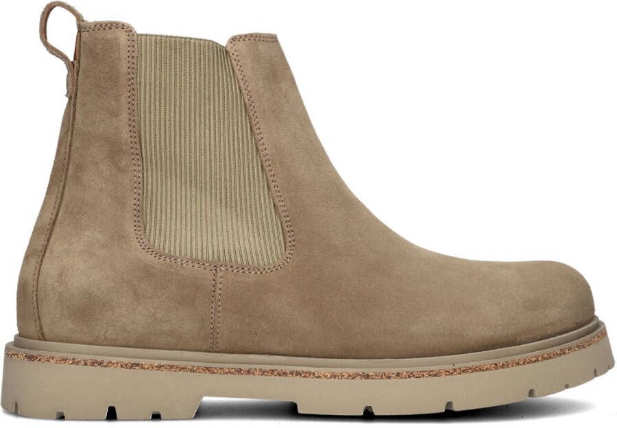 BIRKENSTOCK Chelsea Boots Heren Highwood Slip On Men Maat: 40 Materiaal: Suède Kleur: Taupe