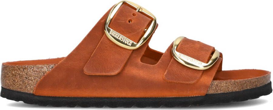 BIRKENSTOCK Slippers Dames Arizona Bigbuckle Maat: 42 Materiaal: Leer Kleur: Oranje