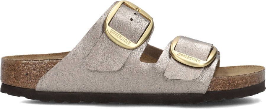 BIRKENSTOCK Slippers Dames Arizona Birkoflor Maat: 40 Materiaal: Leer Kleur: Taupe