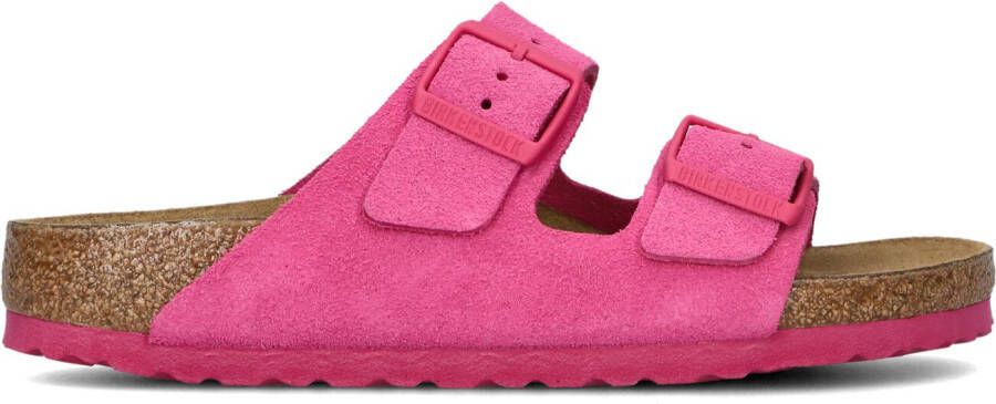 BIRKENSTOCK Slippers Dames Arizona Dames Maat: 38 Materiaal: Suède Kleur: Roze