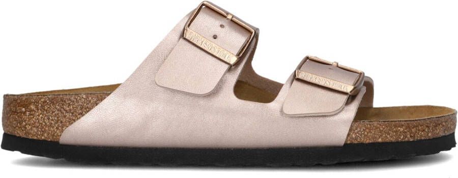 BIRKENSTOCK Slippers Dames Arizona Dames Maat: 37 Materiaal: Leer Kleur: Brons