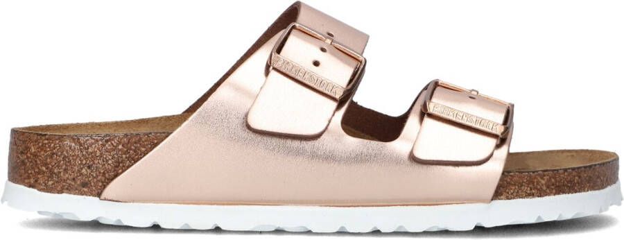 BIRKENSTOCK Slippers Dames Arizona Met Shine Maat: 39 Materiaal: Leer Kleur: Brons