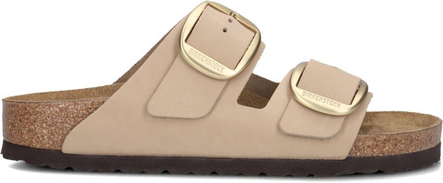 BIRKENSTOCK Slippers Dames Arizona Rivet Maat: 38 Materiaal: Nubuck Kleur: Zand