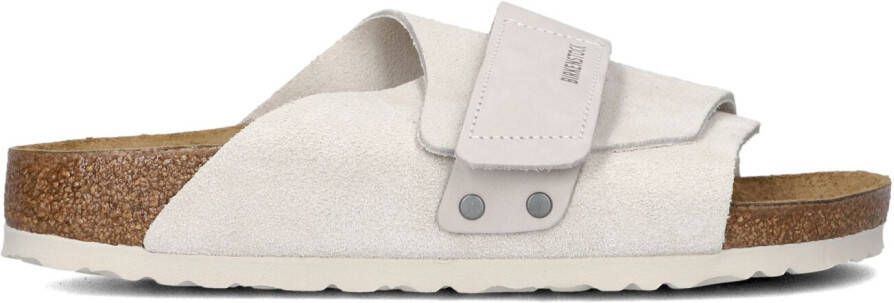 BIRKENSTOCK Slippers Dames Kyoto Dames Maat: 37 Materiaal: Suède Kleur: Wit