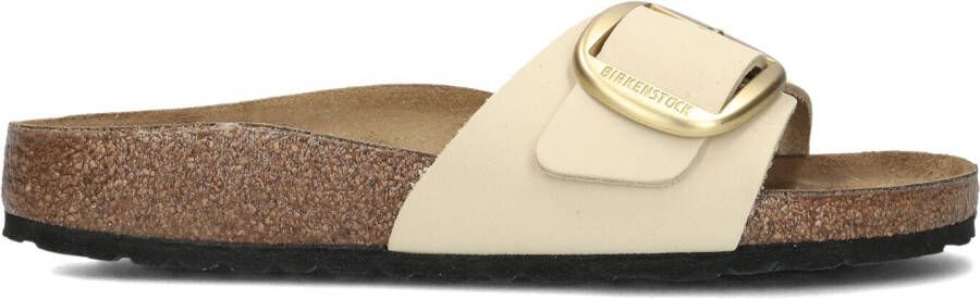 BIRKENSTOCK Slippers Dames Madrid Big Buckle Dames Maat: 42 Materiaal: Leer Kleur: Wit