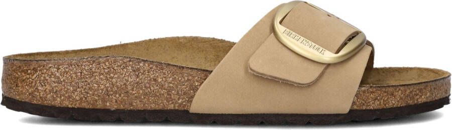 BIRKENSTOCK Slippers Dames Madrid Buckle Nub Slip Maat: 36 Materiaal: Suède Kleur: Zand