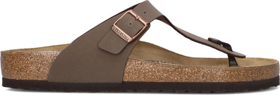 BIRKENSTOCK Teenslippers Heren Gizeh Heren Maat: 40 Materiaal: Nubuck Kleur: Bruin