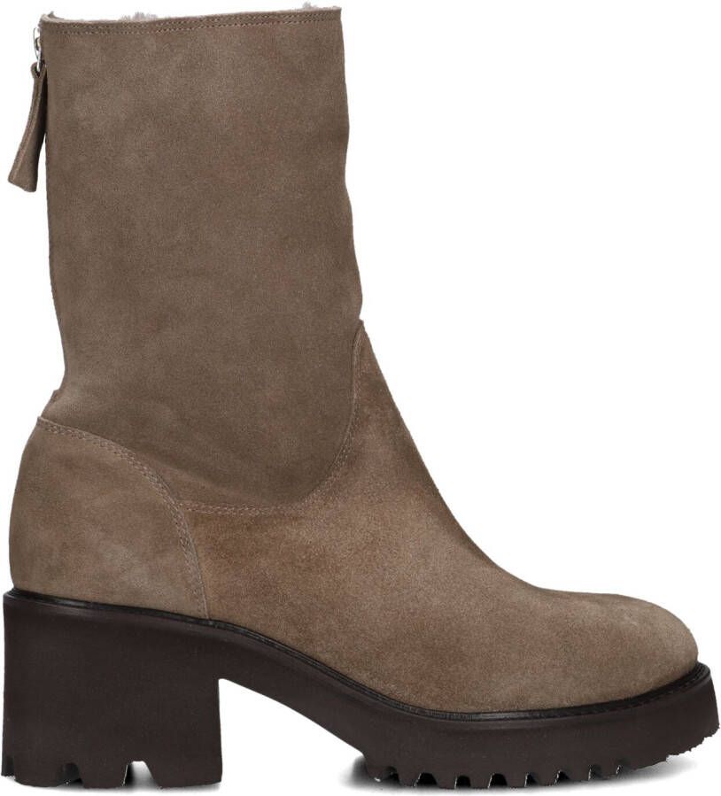 BLASZ Enkelboots Dames Evs-2963 Maat: 36 Materiaal: Suède Kleur: Taupe