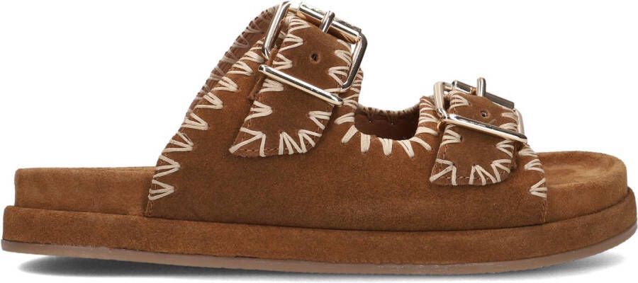 BLASZ Slippers Dames Lpmag-40 Maat: 38 Materiaal: Suède Kleur: Camel