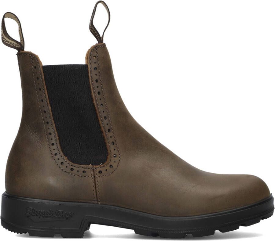 BLUNDSTONE Chelsea Boots Dames Women&apos;s High Top Maat: 35 36 Materiaal: Vegan Kleur: Bruin