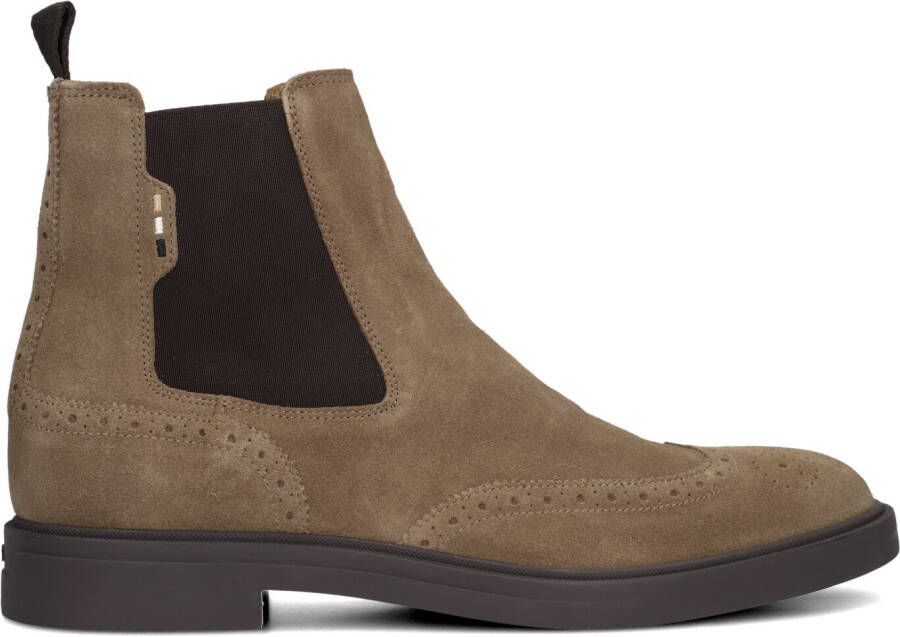 BOSS Chelsea Boots Heren Calev_cheb Maat: 39 Materiaal: Suède Kleur: Beige