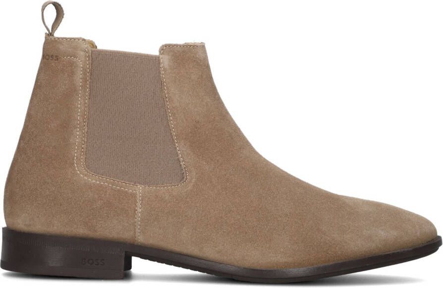 BOSS Chelsea Boots Heren Colby Maat: 46 Materiaal: Suède Kleur: Beige