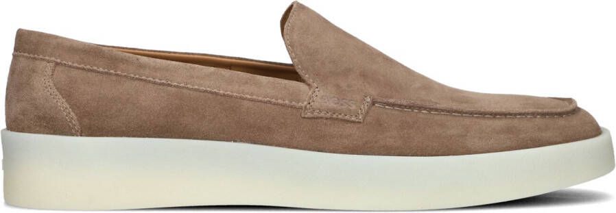 BOSS Instappers Heren Clay Loafer Maat: 41 Materiaal: Leer Kleur: Beige