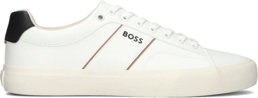 BOSS Lage Sneakers Heren Aiden_tenn Maat: 43 Materiaal: Leatherlook Kleur: Wit