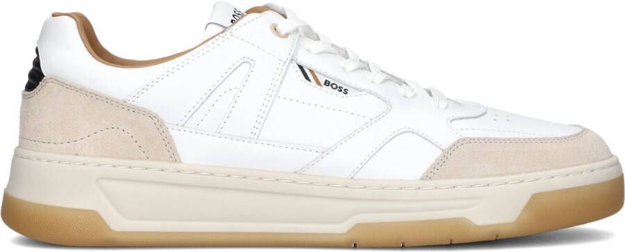 BOSS Lage Sneakers Heren Baltimore Tenn Maat: 44 Materiaal: Leer Kleur: Wit