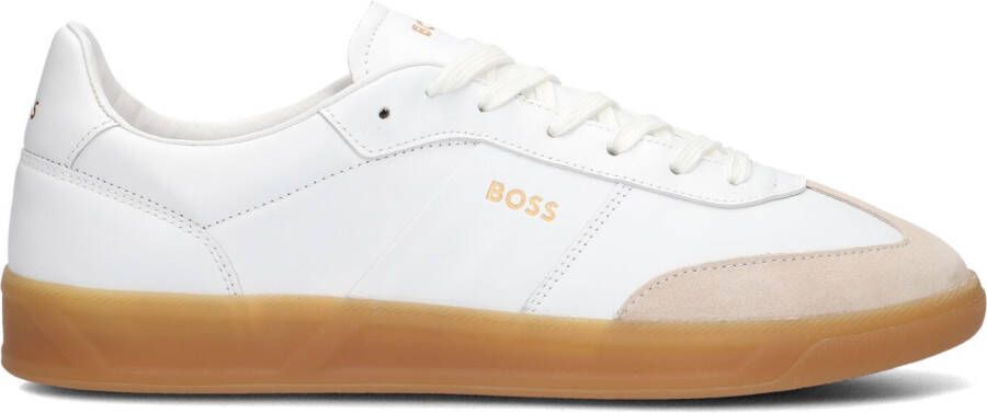 BOSS Lage Sneakers Heren Brandon Tenn Led Maat: 44 Materiaal: Leer Kleur: Wit