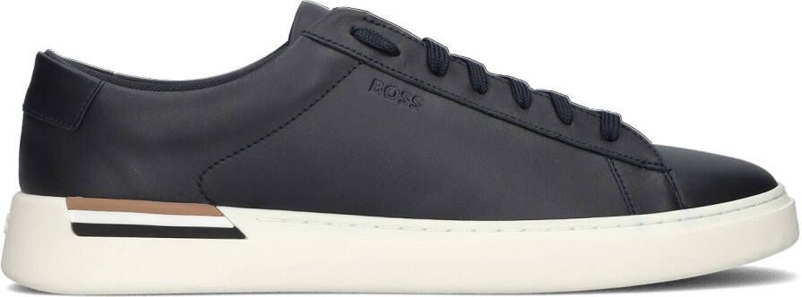 BOSS Lage Sneakers Heren Clint Tenn Maat: 44 Materiaal: Leer Kleur: Blauw