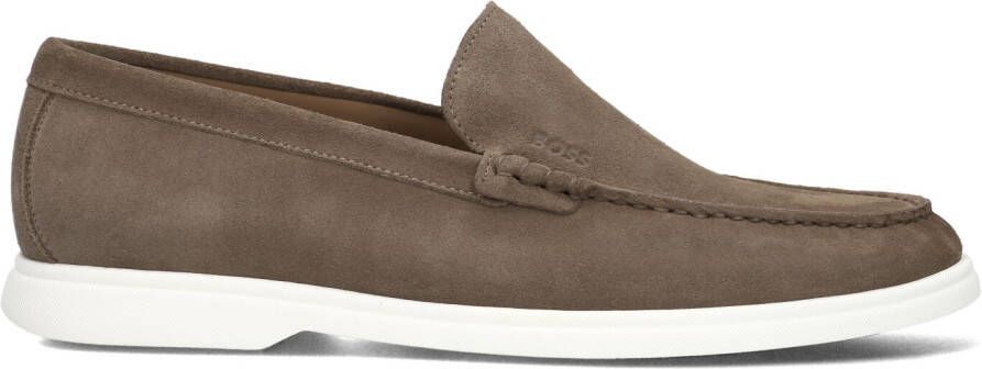 BOSS Loafers Heren Sienne_loaf Maat: 40 Materiaal: Suède Kleur: Bruin