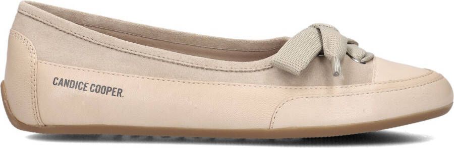 CANDICE COOPER Ballerina Dames Candy Bow Maat: 39 Materiaal: Leer Kleur: Beige