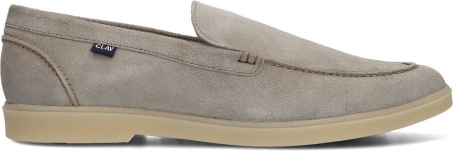 CLAY Loafers Heren Tivoli-09 Maat: 46 Materiaal: Suède Kleur: Taupe