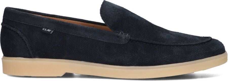 CLAY Loafers Heren Tivoli-09 Maat: 44 Materiaal: Suède Kleur: Blauw