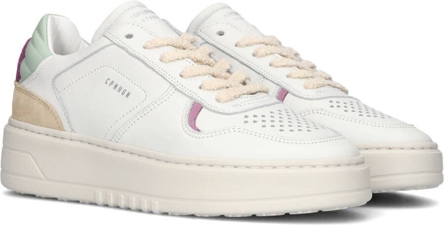 COPENHAGEN STUDIOS Lage Sneakers Dames Cph76 Maat: 38 Materiaal: Leer Kleur: Wit