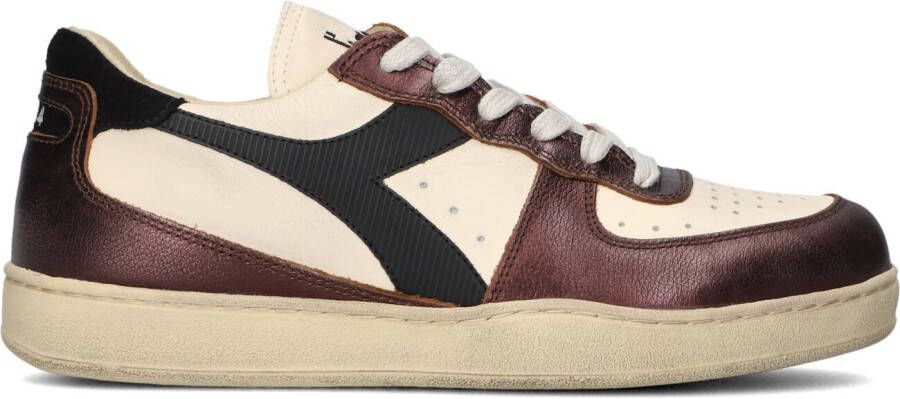 DIADORA Hoge Sneakers Dames Met Basket Sneaker Maat: 37 Materiaal: Leer Kleur: Bruin