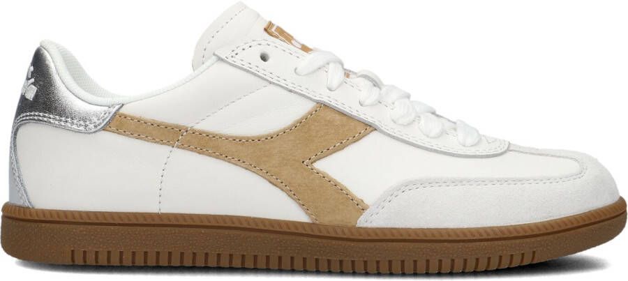 DIADORA Lage Sneakers Dames Retro Met Combi Sneaker Maat: 37 Materiaal: Leer Kleur: Wit