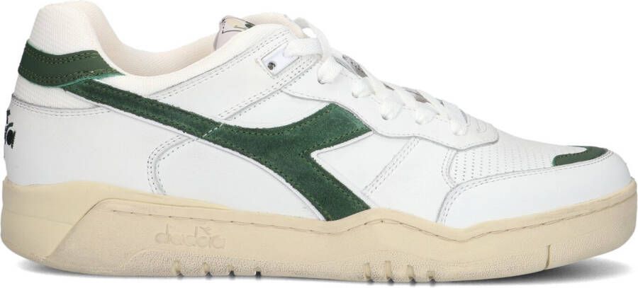 DIADORA Lage Sneakers Heren Led Combi Sneaker Maat: 43 Materiaal: Leer Kleur: Groen