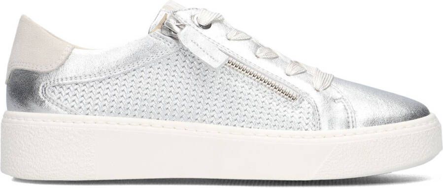 DL SPORT Lage Sneakers Dames 6207 Met Maat: 37 Materiaal: Leer Kleur: Zilver