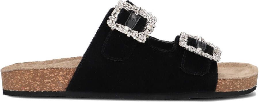 ELENA IACHI Slippers Dames S63 Maat: 40 Materiaal: Velvet Kleur: Zwart