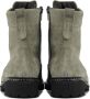 Durea Veterboots Dames Laarzen Damesschoenen Suède 9722 188 Beige - Thumbnail 5