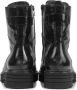 Durea Veterboots Dames Laarzen Damesschoenen Leer 9758 755 Zwart - Thumbnail 6