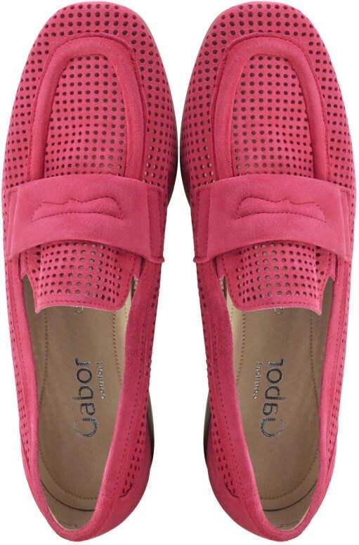 Gabor Instappers Dames Instapschoenen Damesschoenen Suède 22.424 Fuchsia - Foto 6