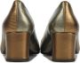 Nalini Dames Pumps Damesschoenen Leer Geen hoogte 2 cm 19I110 Goud - Thumbnail 3