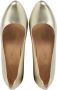 Unisa Pumps Stiletto Dames Damesschoenen Leer Blokhak hoogte 10 cm Pascual met Goud - Thumbnail 4