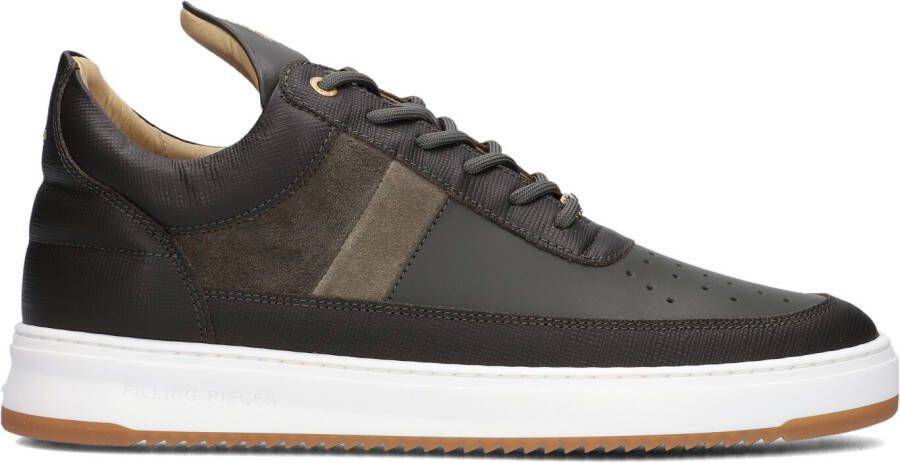 FILLING PIECES Lage Sneakers Heren Low Top Game Lux Maat: 42 Materiaal: Nubuck Kleur: Groen