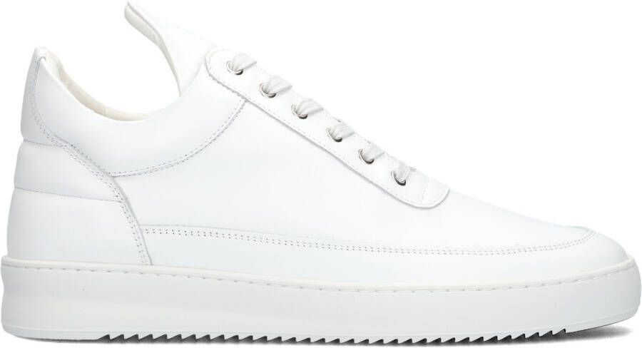 FILLING PIECES Lage Sneakers Heren Low Top Ripple Maat: 46 Materiaal: Leer Kleur: Wit