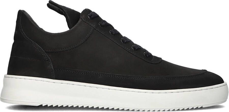 FILLING PIECES Lage Sneakers Heren Low Top Ripple Nubuck Maat: 45 Materiaal: Suède Kleur: Zwart