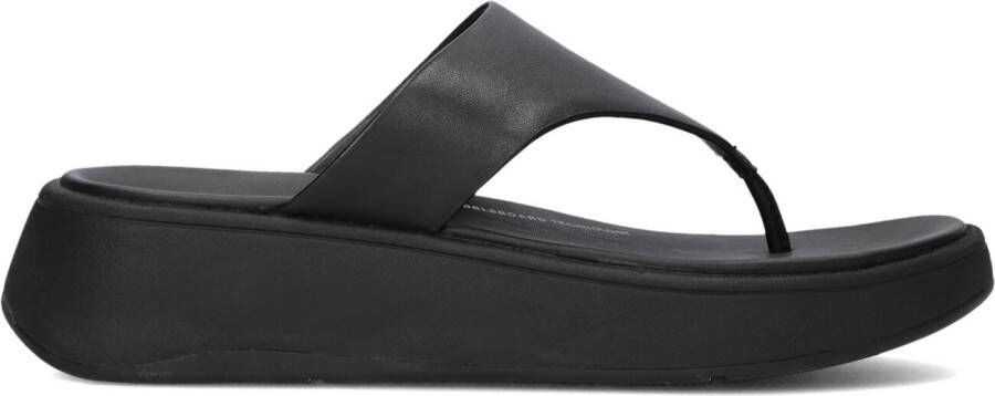 FITFLOP Slippers Dames Fw4 Maat: 39 Materiaal: Leer Kleur: Zwart