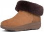 Fitflop™ Vrouwen Suède Enkellaarsjes Laarzen Damesschoenen Mukluk shorty 3 Cognac - Thumbnail 2