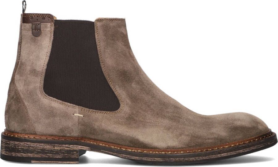 FLORIS VAN BOMMEL Chelsea Boots Heren Sfm-60048 Maat: 40⅔ Materiaal: Suède Kleur: Taupe