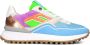 FLORIS VAN BOMMEL Lage Sneakers Dames Sfm-10128 Maat: 41 Materiaal: Textiel Kleur: Blauw - Thumbnail 2