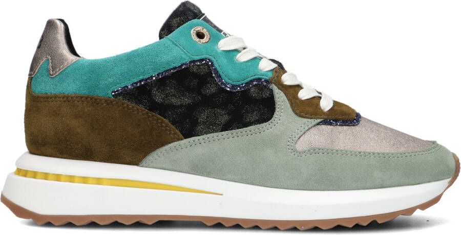 FLORIS VAN BOMMEL Lage Sneakers Dames Sfw-10093 Maat: 37 5 Materiaal: Suède Kleur: Groen