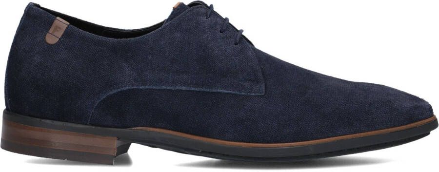 FLORIS VAN BOMMEL Nette Schoenen Heren Sfm-30295 Maat: 40 Materiaal: Suède Kleur: Blauw