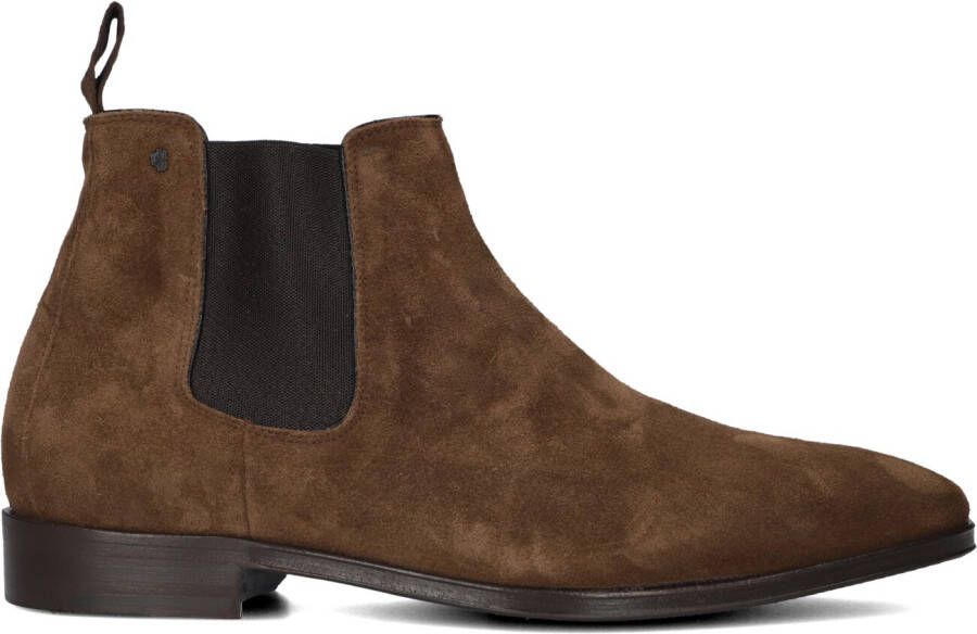 VAN BOMMEL Chelsea Boots Heren Sbm-60014 Maat: 46 Materiaal: Suède Kleur: Cognac